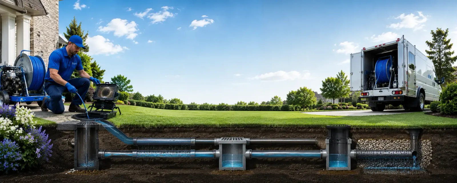 Outdoor drain cleaning information for Nazareth, PA